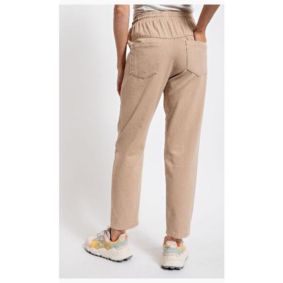 Easel EB50159 - Small - Washed Twill Pants - Khaki - Picture 3 of 3